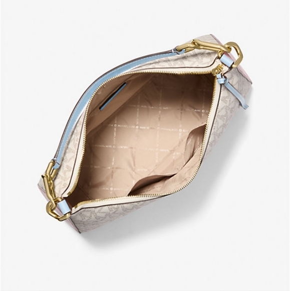 Laney Large Signature Logo Hobo Shoulder Bag - Picture 3 of 5